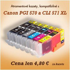 Atramentové kazety Canon PGI 570 a CLI 571 CMYKGy - XL